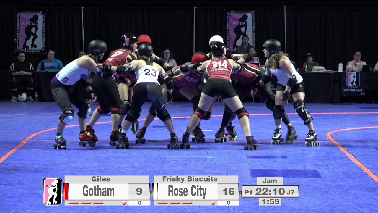 2017 International WFTDA Championships Game 12: Gotham Girls Roller Derby vs  Rose City Rollers