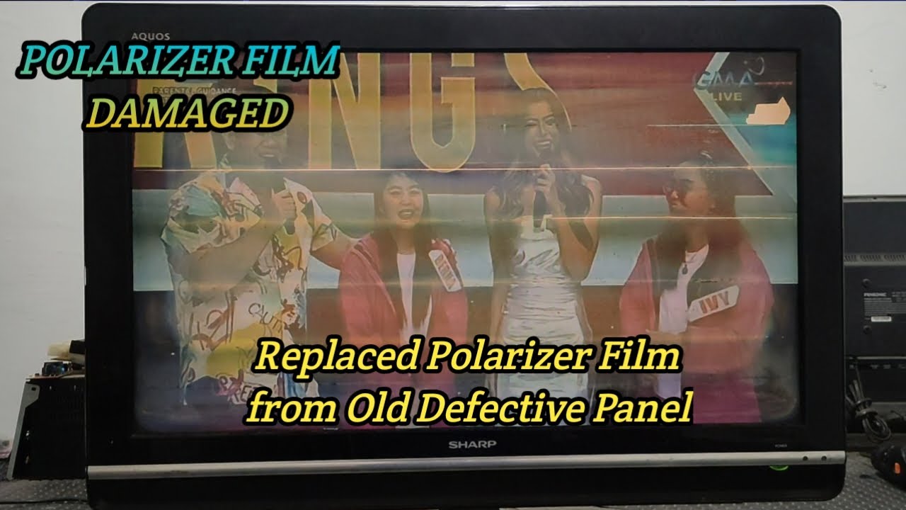 HOW TO REPLACE POLARIZER FILM FROM OLD DEFECTIVE PANEL/SHAP LCD TV (Tagalog) @protechelectronics79