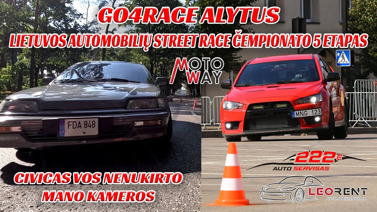 MARKELEVIČIUS #92 GO4RACE ALYTUS: LIETUVOS STREET RACE ČEMPO 5 ETAPE CIVICAS VOS NENUKIRTO GO PRO