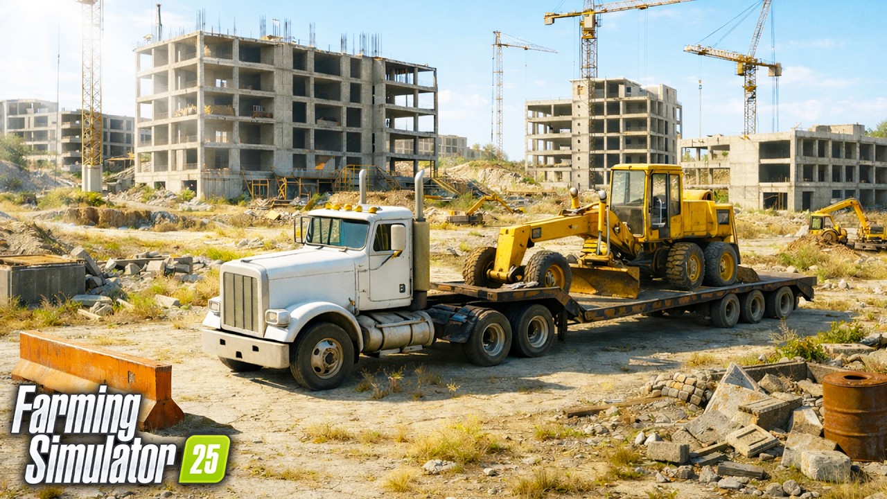 I BOUGHT AN ABANDONED CONSTRUCTION COMPANY AND FOUND A LOT OF MACHINES! Farming Simulator 25