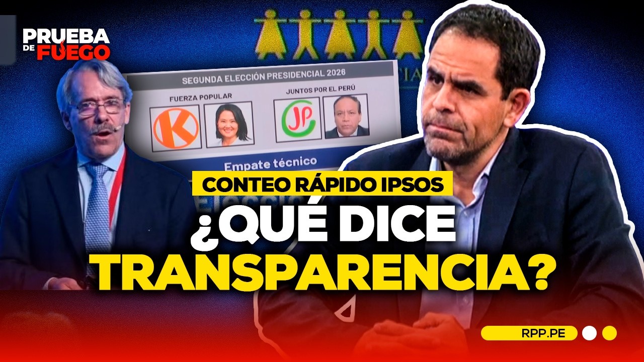 🗳️ &iquest;Qu&eacute; dice TRANSPARENCIA sobre el conteo r&aacute;pido de IPSOS? | Keiko Fujimori vs Roberto S&aacute;nchez