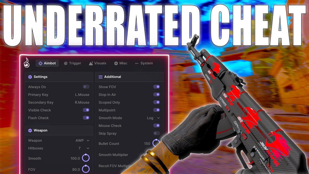 MOST UNDERRATED PUBLIC CS2 EXTERNAL ft. obstruction (CS2 Legit Cheating)