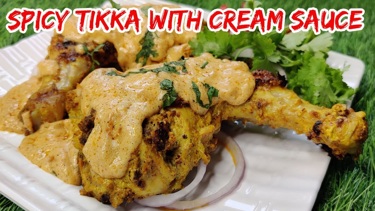 Spicy Tikka With Cream Sauce By Saba's Food Express || Chicken Malai Tikka Recipe