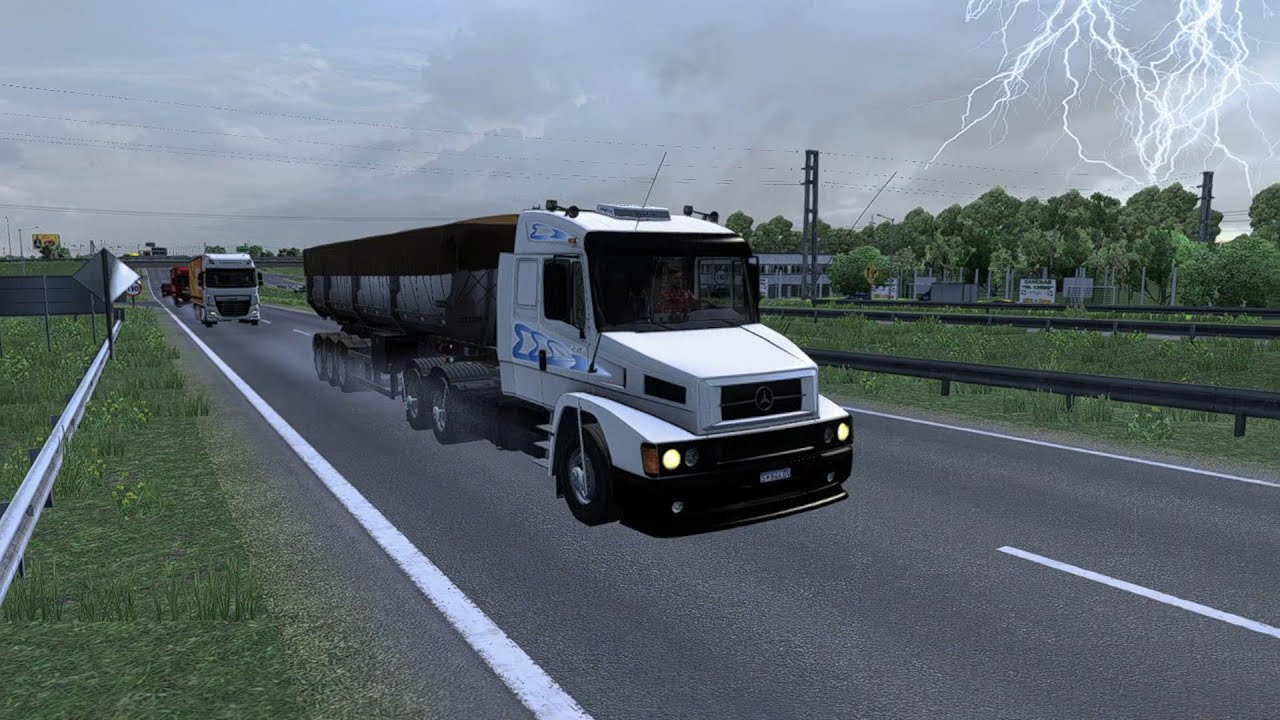 ETS2 1.54-🌎MAPA CEIBO ARGENTINA, 🚚Mercedes Benz LS 1938, 🎮CARGADO CON 44 TONELADAS DE ARENA.