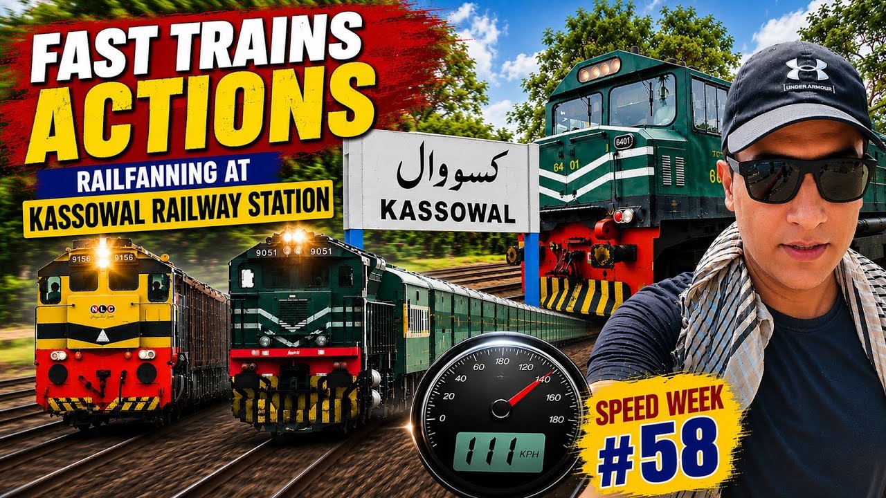 Amazing Train Action at Kassowal | Pakistan Railways Railfanning | Speed Week #58