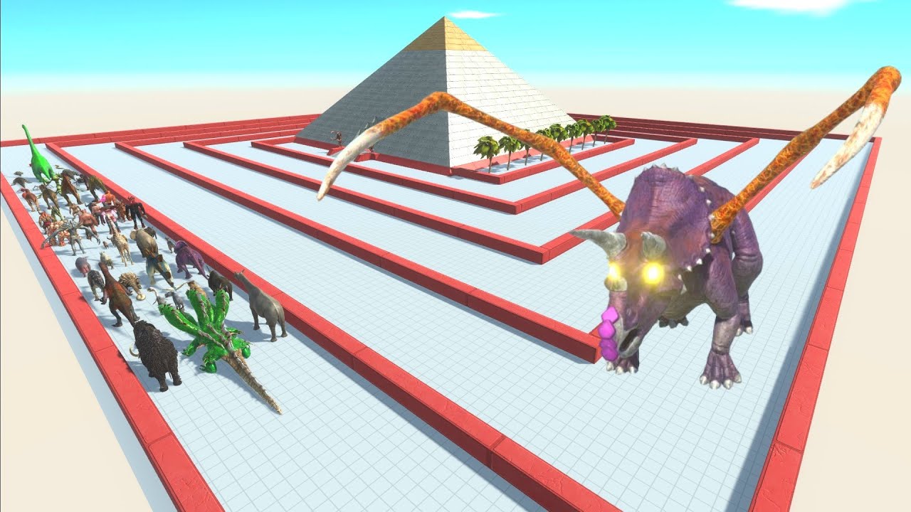 ESCAPE FROM ALIEN TRICERATOPS #4 - ARBS - Animal Revolt Battle Simulator