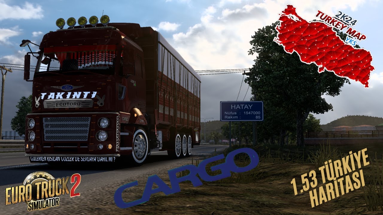 | FORD CARGO 1838 | HATAY DİYARBAKIR |  ETS 2 1.53 Türkiye Haritası Logitech G29