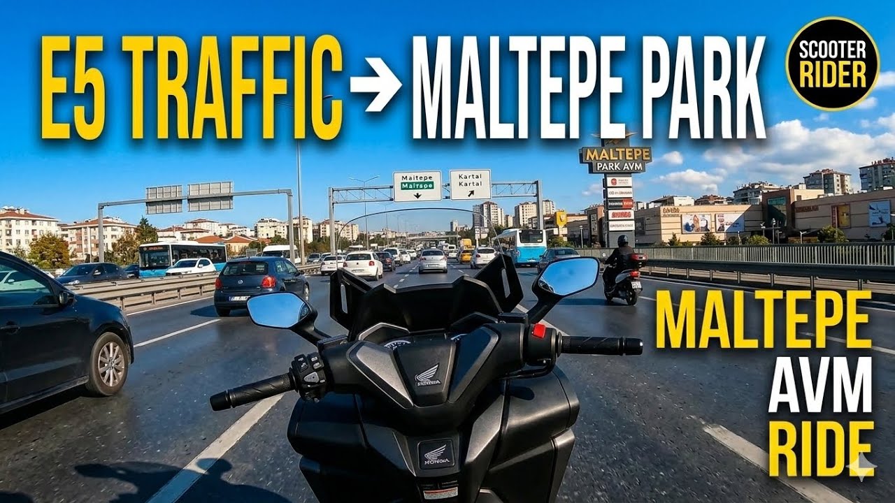 Honda Forza 300: E5 Traffic to Maltepe | Maltepe Park AVM Ride