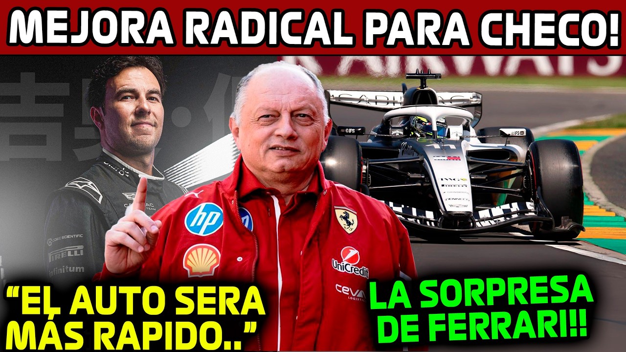 Ferrari gives Checo great news!! 