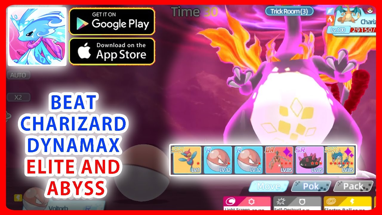 How to beat Charizard Dynamax Elite and Abyss in Elf Explorer ( the best pokemon game)