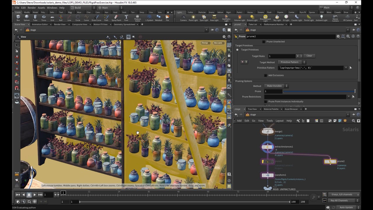 Solaris Workshop - Rigid Body Fracturing with Solaris | Steve Knipping | Houdini HIVE Worldwide