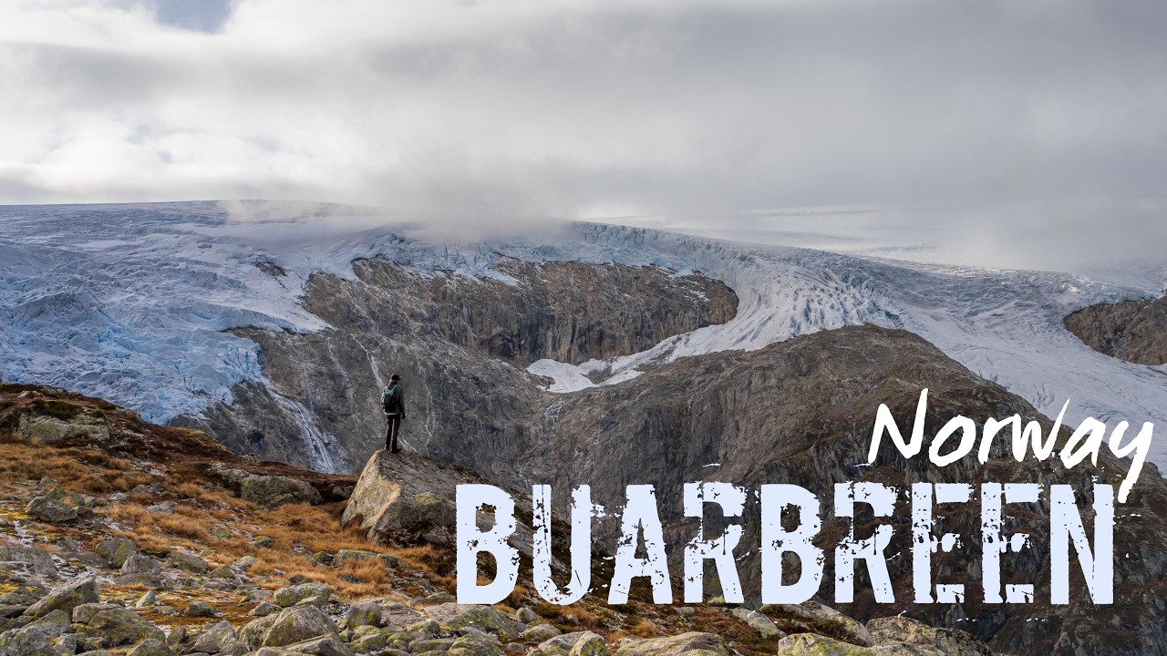🇳🇴 ❄️BUERBREEN Glacier: Chasing Autumn Gold at Norway’s Shrinking Blue Ice Cathedral | 4K Drone