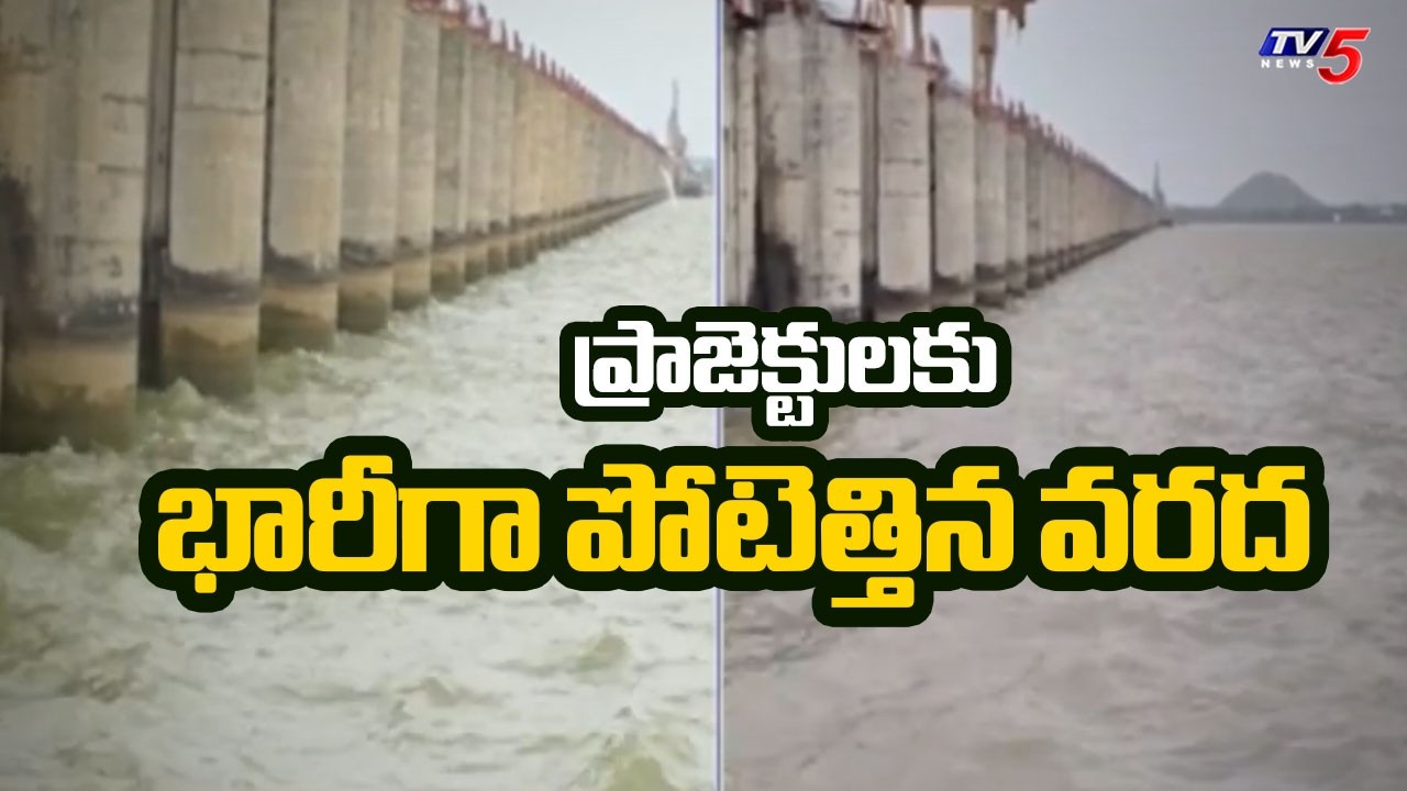 ప్రాజెక్టులకు భారీగా వరద | Telangana Reservoirs Water Level Today | TV5 News