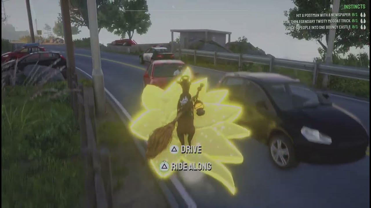 Stealing the Lotus Sign in Goat Simulator 3