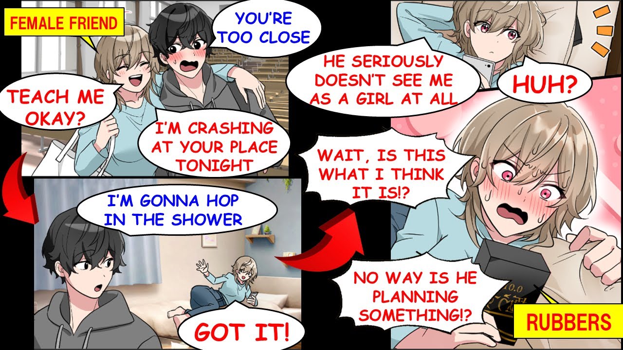 When My Cute Friend Who Said We Were Just Friends Stayed Over, Something About Her Changed[Manga Dub