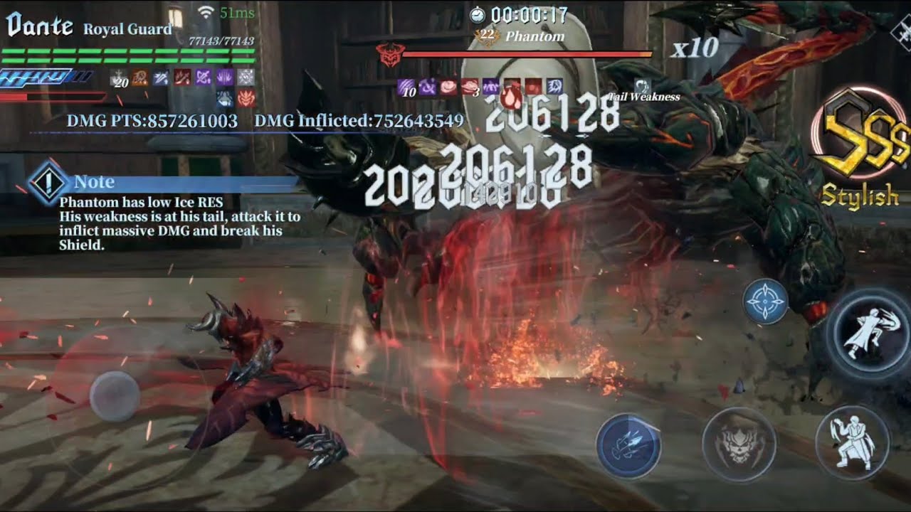 Royal Guard Dante Puts Down Phantom in HAH-S Boss Hunt