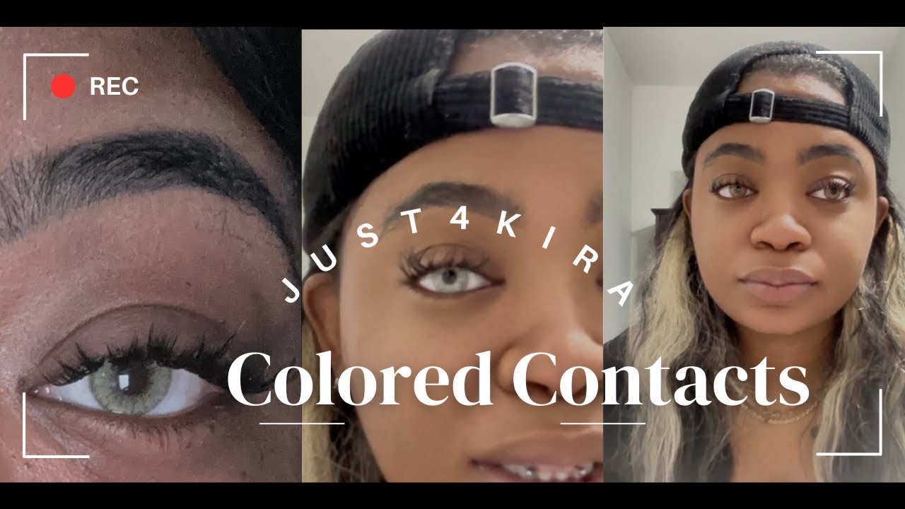Best Color contacts for brown skin and dark eyes | contacts for beginners | Just4Kira