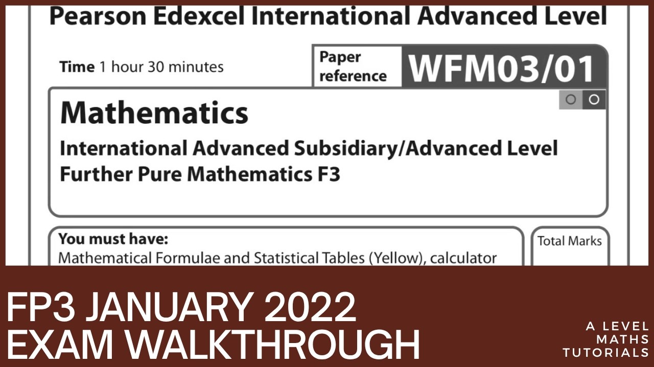 FP3 Exam Walkthrough - January 2022