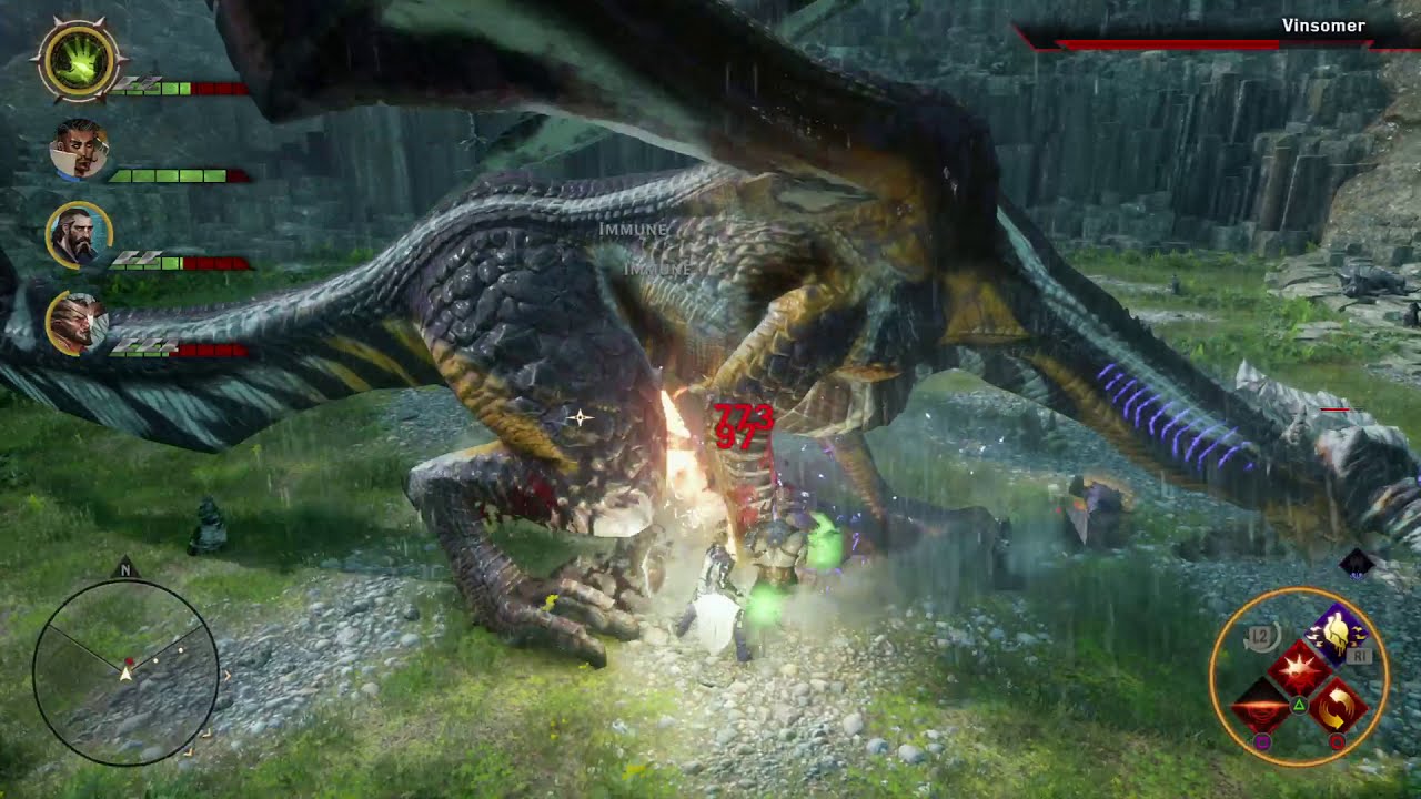 Dragon Age Inquisition Vinsomer dragon hard difficulty