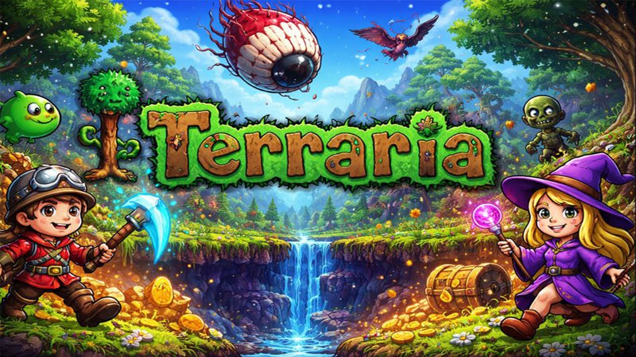 Beating Terraria Day10 (BOSS FIGHTS)