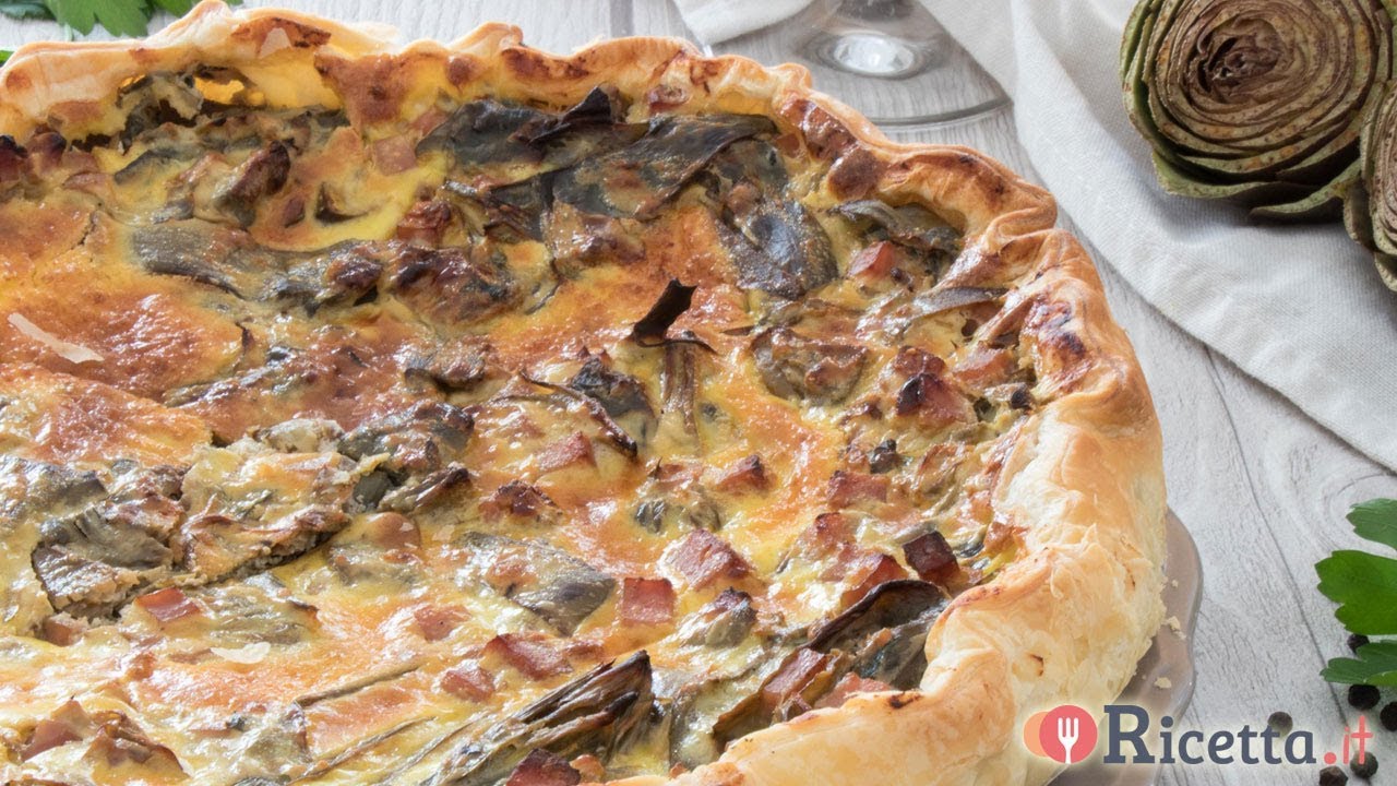 Torta salata ai carciofi e prosciutto cotto - Ricetta.it