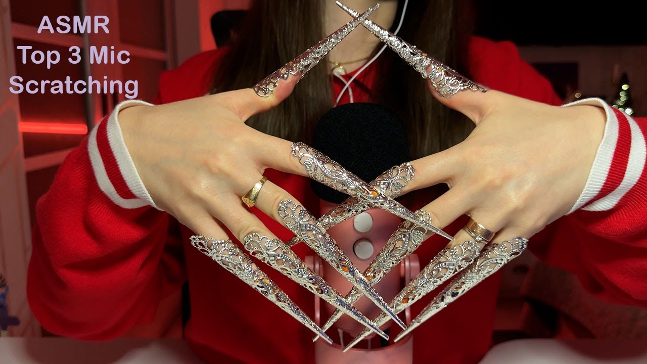 ASMR 🎧 3 Mic Scratching Styles for Tingles & Sleep 😴