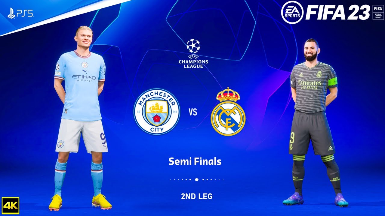 FIFA 23 — «Манчестер Сити» против «Реала» — Лига чемпионов УЕФА 22/23 | Полуфинал | PS5™ [4K60]