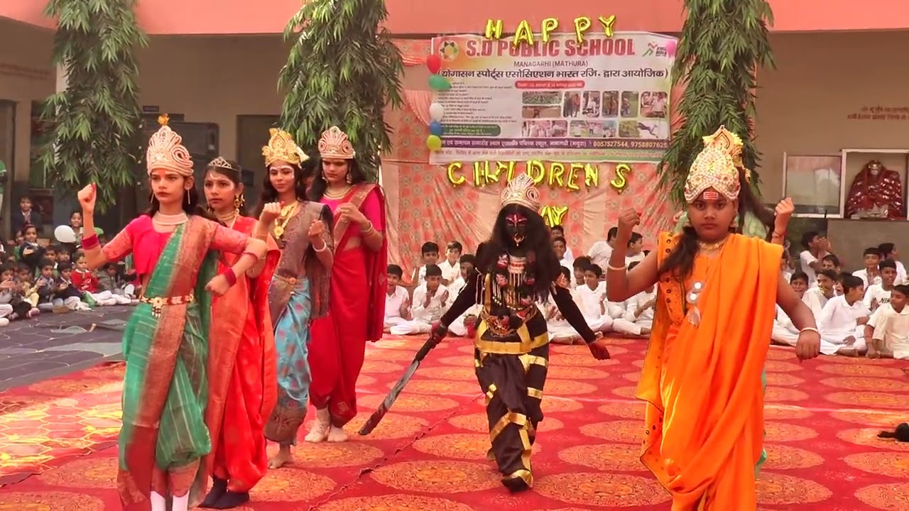 Imitating maa kali character - SDPS students