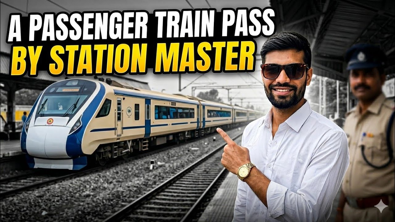 A Passenger Train 🚉  Pass By Station Master..😮😮 | Station Master Duty Vlogs..🚉🚉