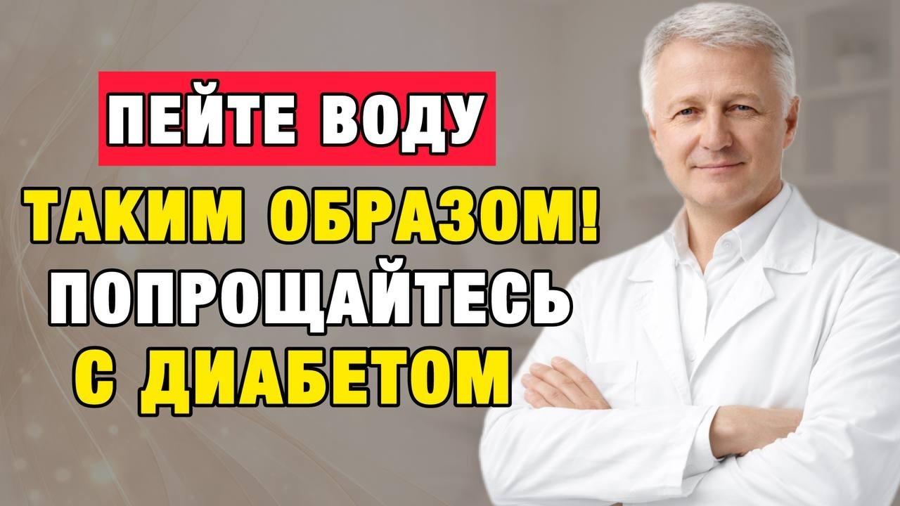 Вы пьёте воду неправильно — и поэтому сахар не снижается