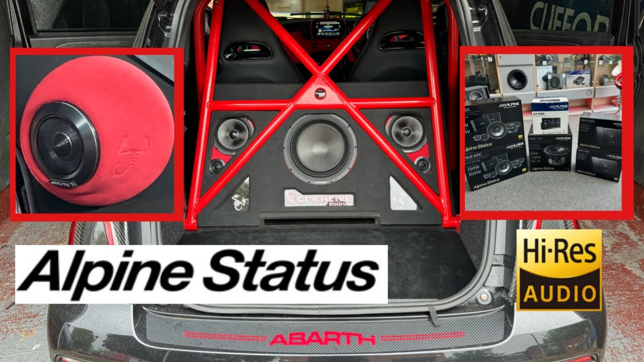 CCS - UK's FIRST ALPINE STATUS CUSTOM INSTALL in a FIAT ABARTH 595, SOUNDS and LOOKS soooo GOOD!!!