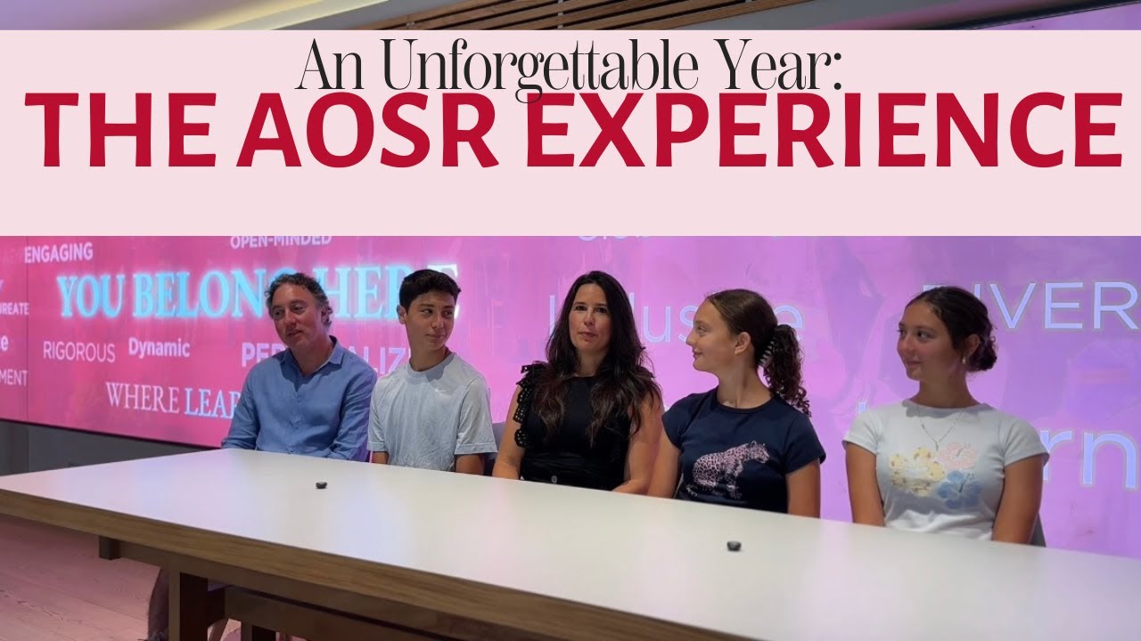 An Unforgettable Year: The AOSR Experience