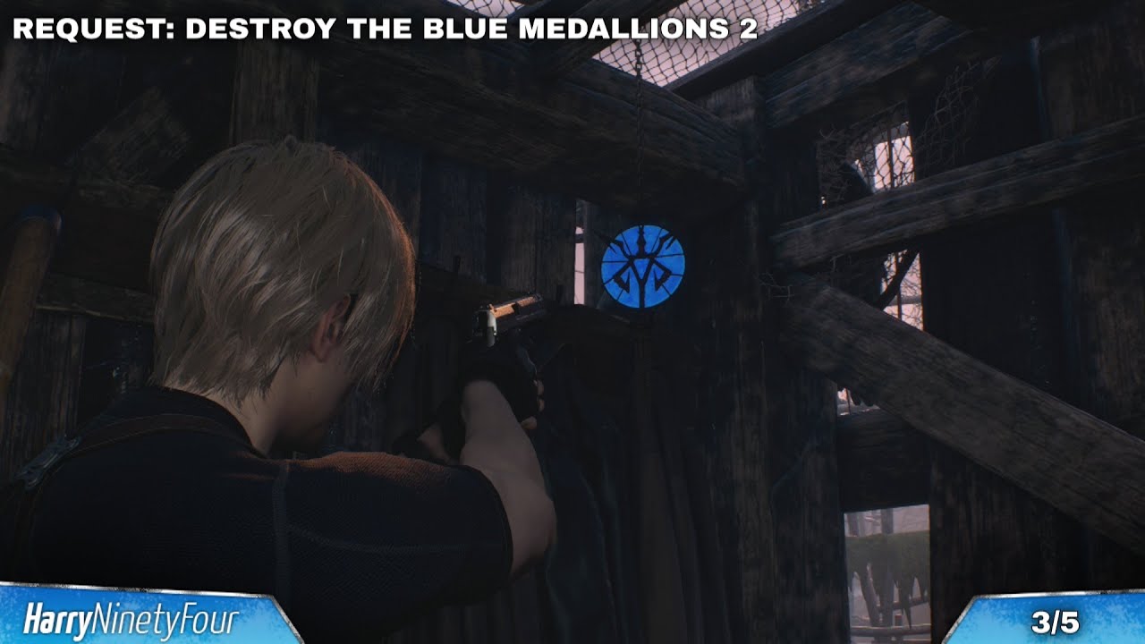 Resident Evil 4 Remake - Destroy The Blue Medallions 2 All Locations (RE4)
