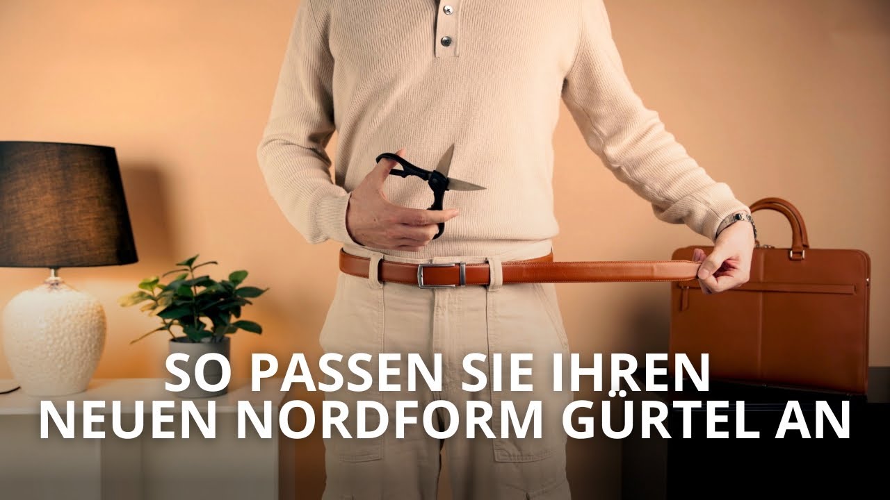 So passen Sie Ihren neuen Nordform G&uuml;rtel an
