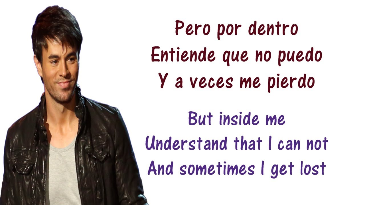 Enrique Iglesias - Cuando Me Enamoro Lyrics English and Spanish ft Juan Luis Guerra - Translation