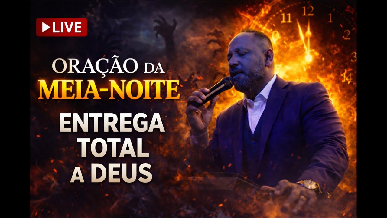 FÁBIO LIMA está ao vivo!#14 ORAÇÃO DA MEIA-NOITE | ENTREGA TOTAL A DEUS