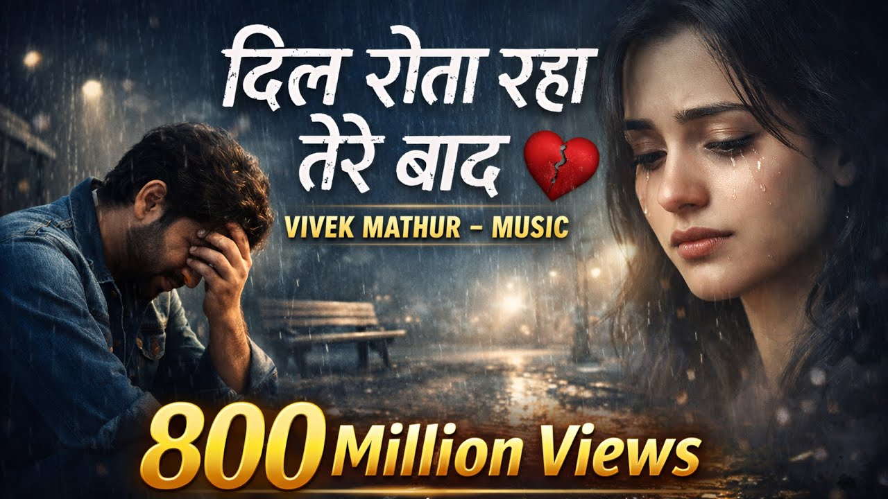 दिल रोता रहा तेरे बाद 💔 | Heartbreak Sad Song 2026 | Emotional Hindi Song | VIVEK MATHUR – MUSIC 