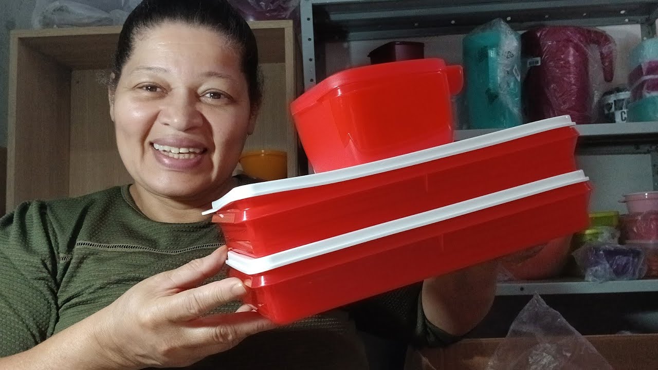 Abrindo caixa tupperware semana 09/vitrine/3