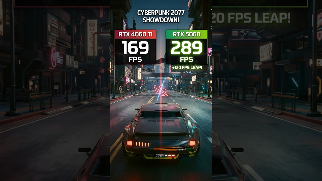 Cyberpunk 2077: RTX 4060 TI vs 5060 - FPS Comparison! #gamingpc #gpu