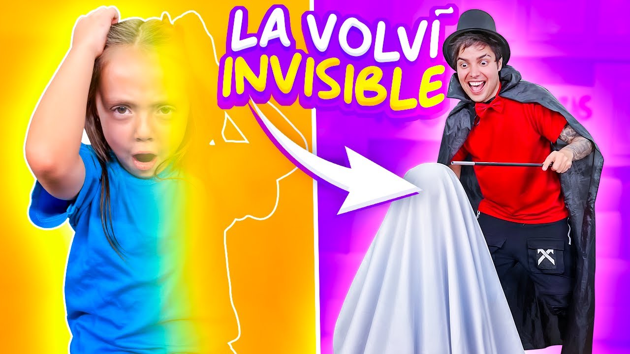 BROMA mi hermanita SE VUELVE INVISIBLE !! TERMINA MAL !!