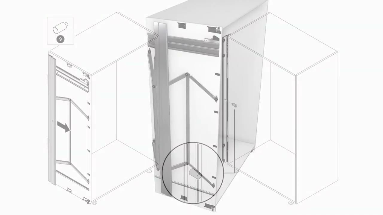 PB15  Sliding system for pocket doors installation by CINETTO