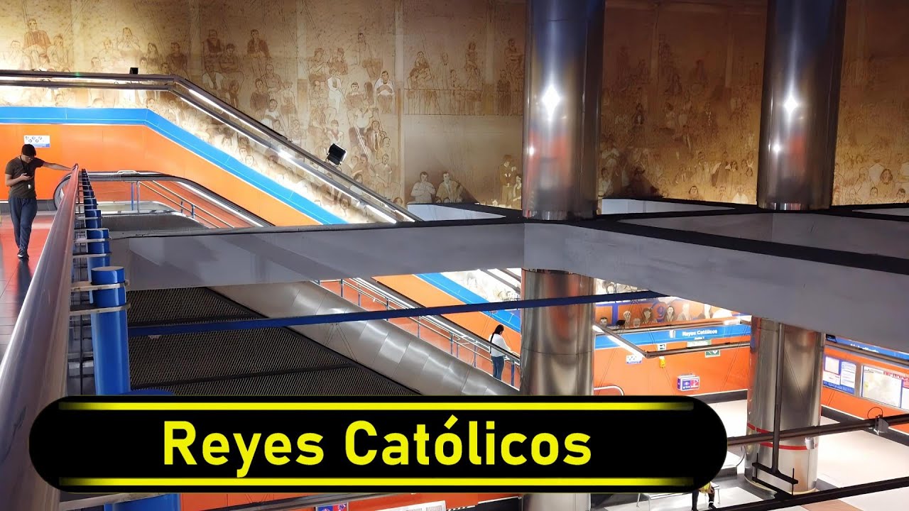 Metro Station Reyes Católicos - Madrid 🇪🇸 - Walkthrough 🚶