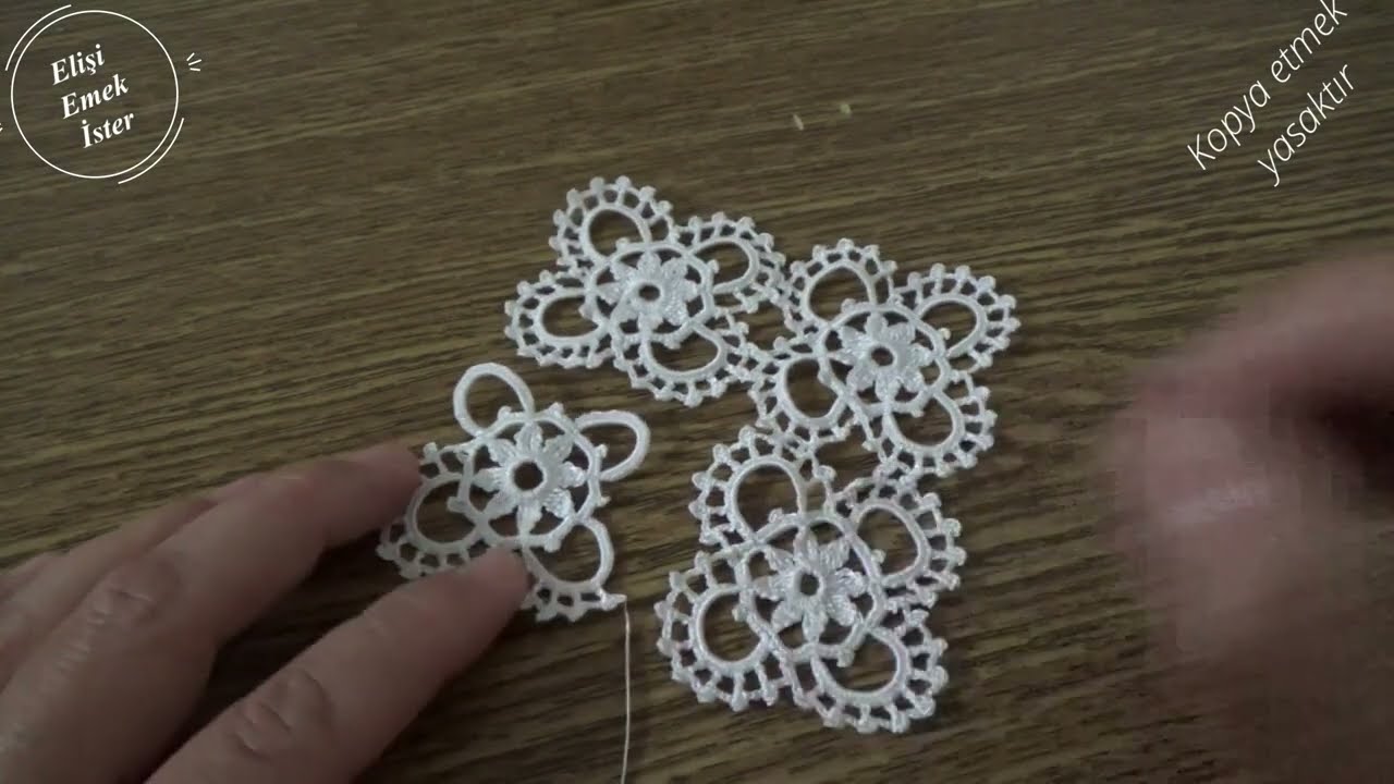 Yeni Tarz Çeyizlik Kare Dantel Modelimin BİRLEŞTİRME videosu✔️ #dantel #lace #編み物