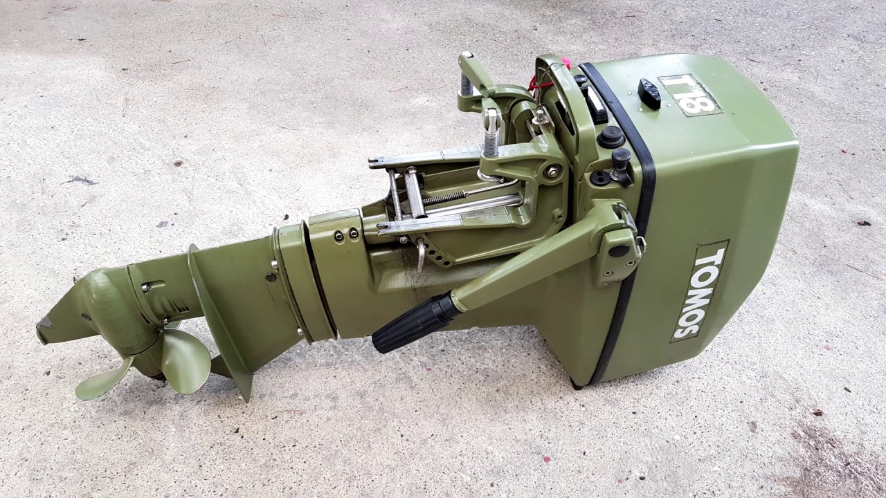 TOMOS 18 2T Start Up - Made in Yugoslavia Outboard