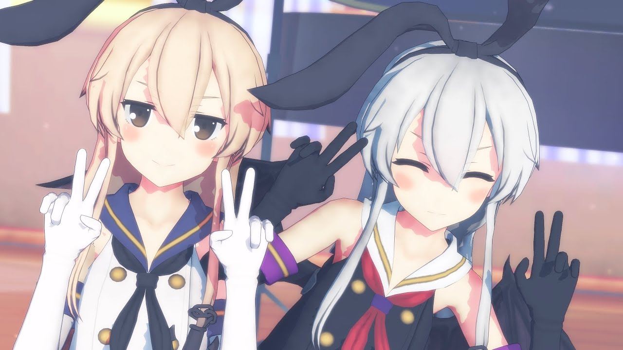 【MMD艦これ】『なりすましゲンガー/Doubleganger』by 島風(ハロウィン衣装)【1440p】