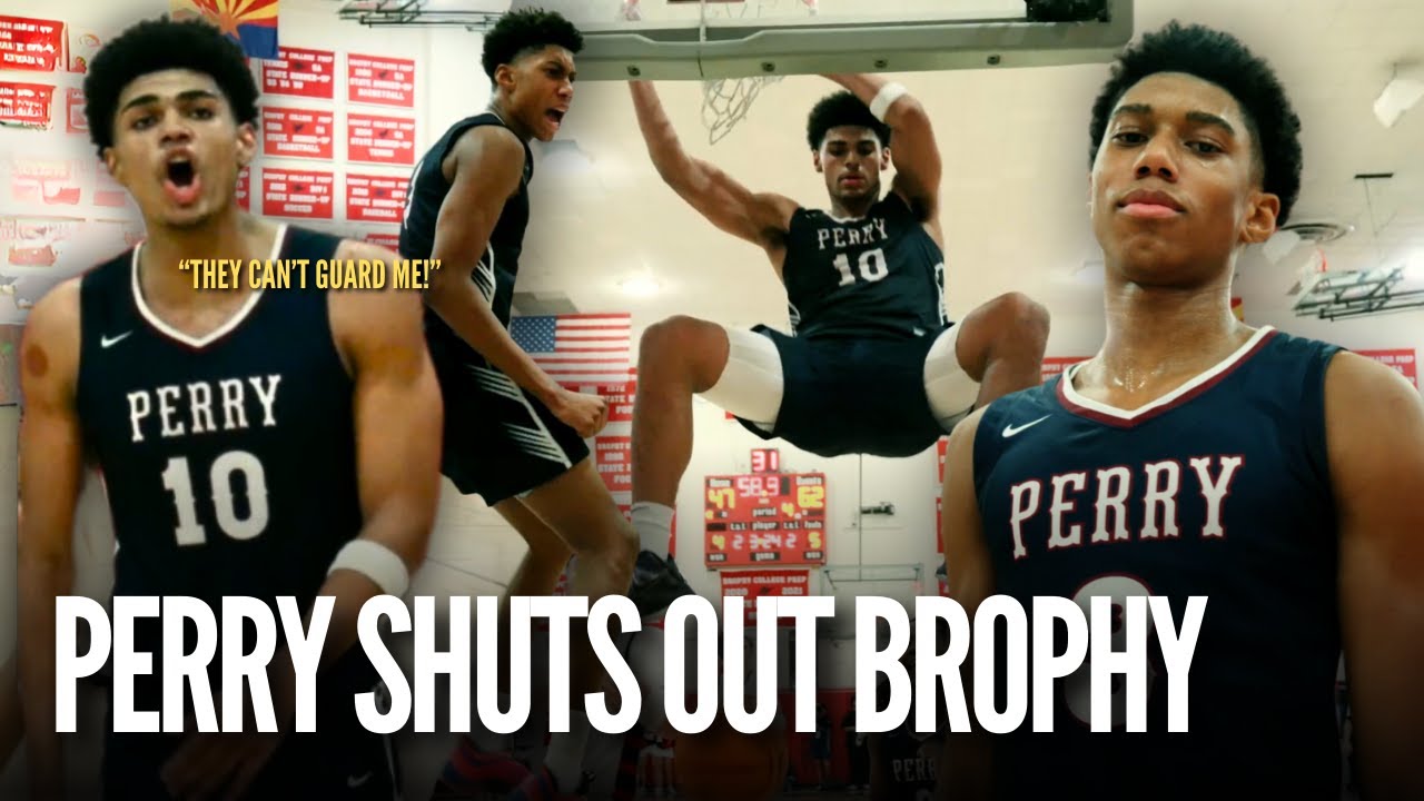 McDonald's All-American & 4-Star Sophomore Got OVERRATED Chants!? Perry vs Brophy Full Highlights