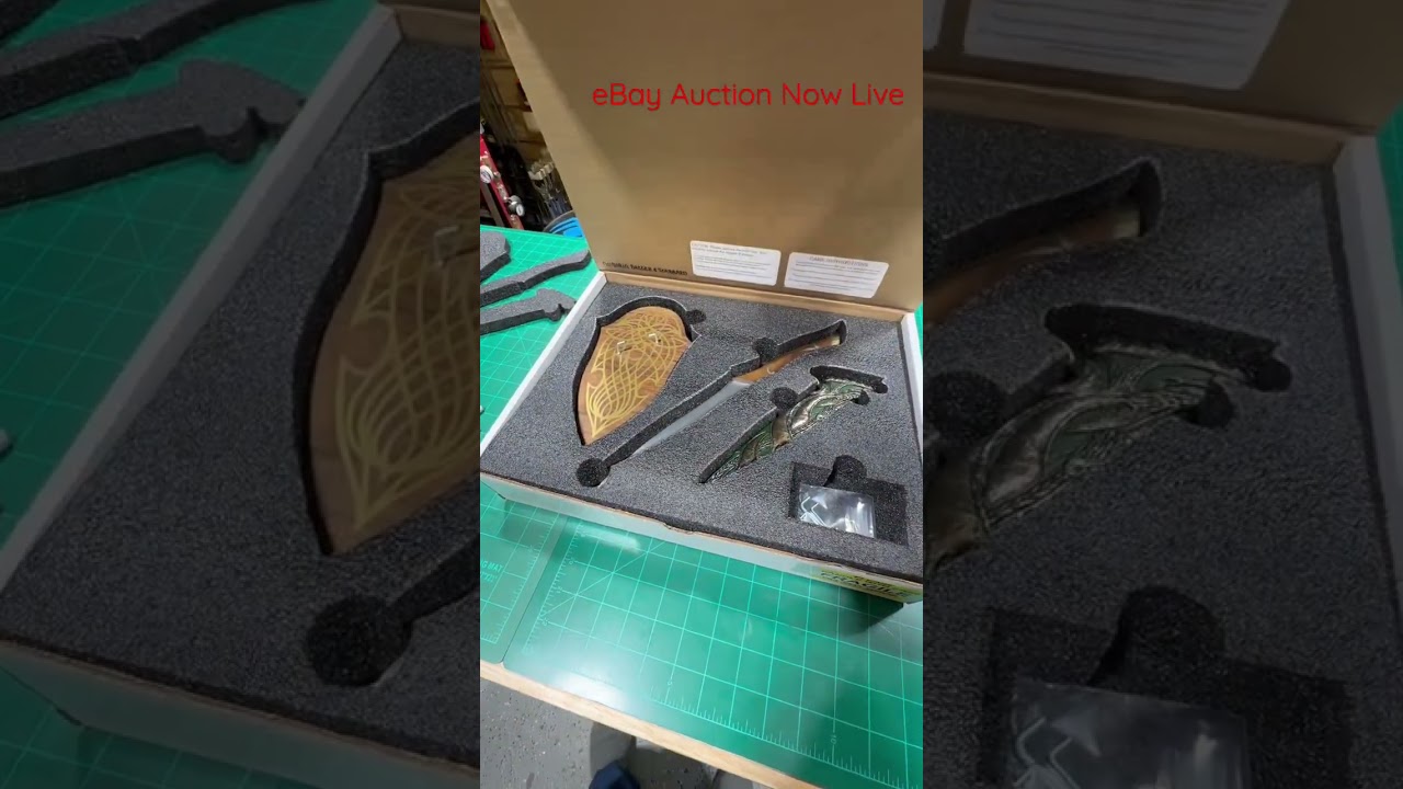 Custom made Noldorin Dagger, Scabbard and Display Plaque now up for auction on eBay