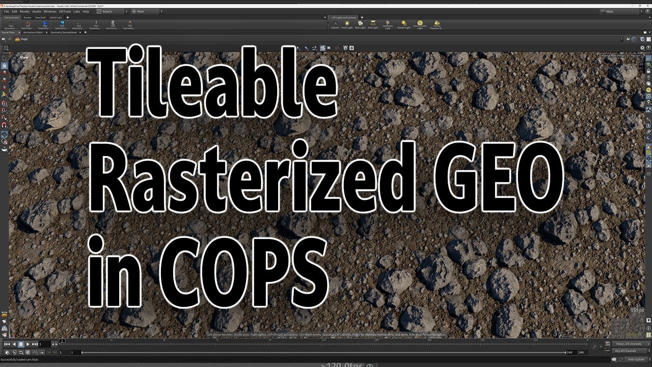 Tileable Rasterized Geo with COPs