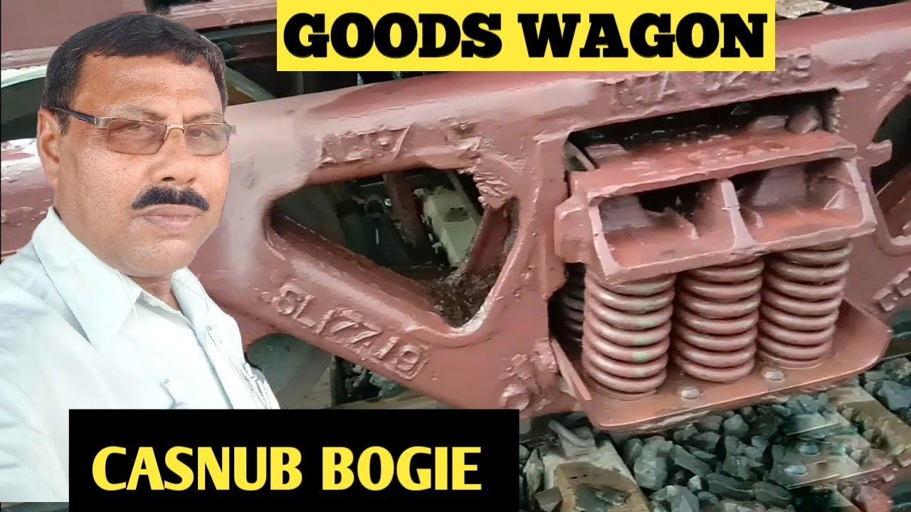 GOODS WAGON CASNUB BOGIE ASSEMBLY. EXPLAIN BY #RAILWAYMECHANICALINFO.B.K.DUTTA.