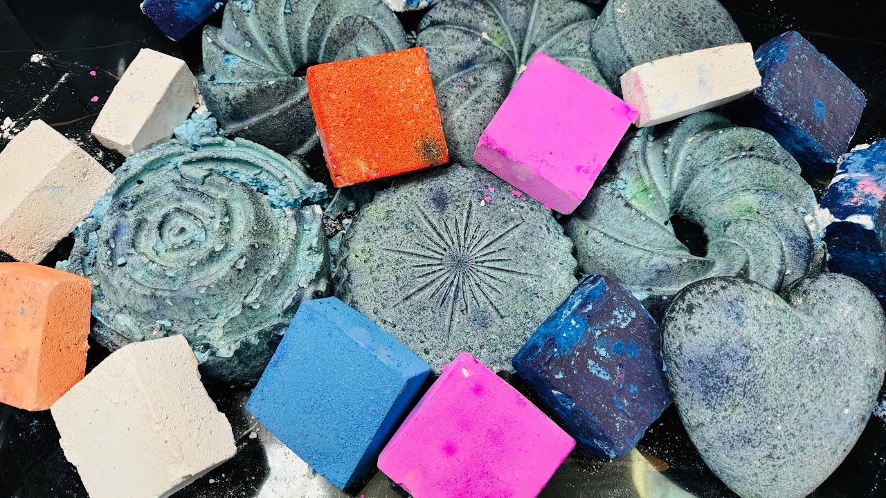 Fluffy Dusty Chalk ASMR Reform | Oddly Satisfying ASMR Chalk Crush 
